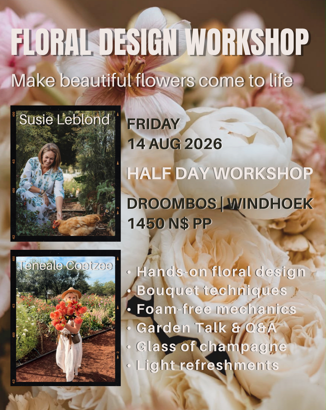 FLORAL DESIGN Workshop 14 August 2026