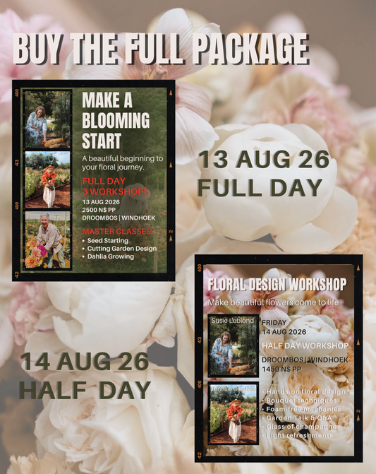 MAKE A BLOOMING START & FLORAL DESIGN Workshop 13 - 14 Aug 26
