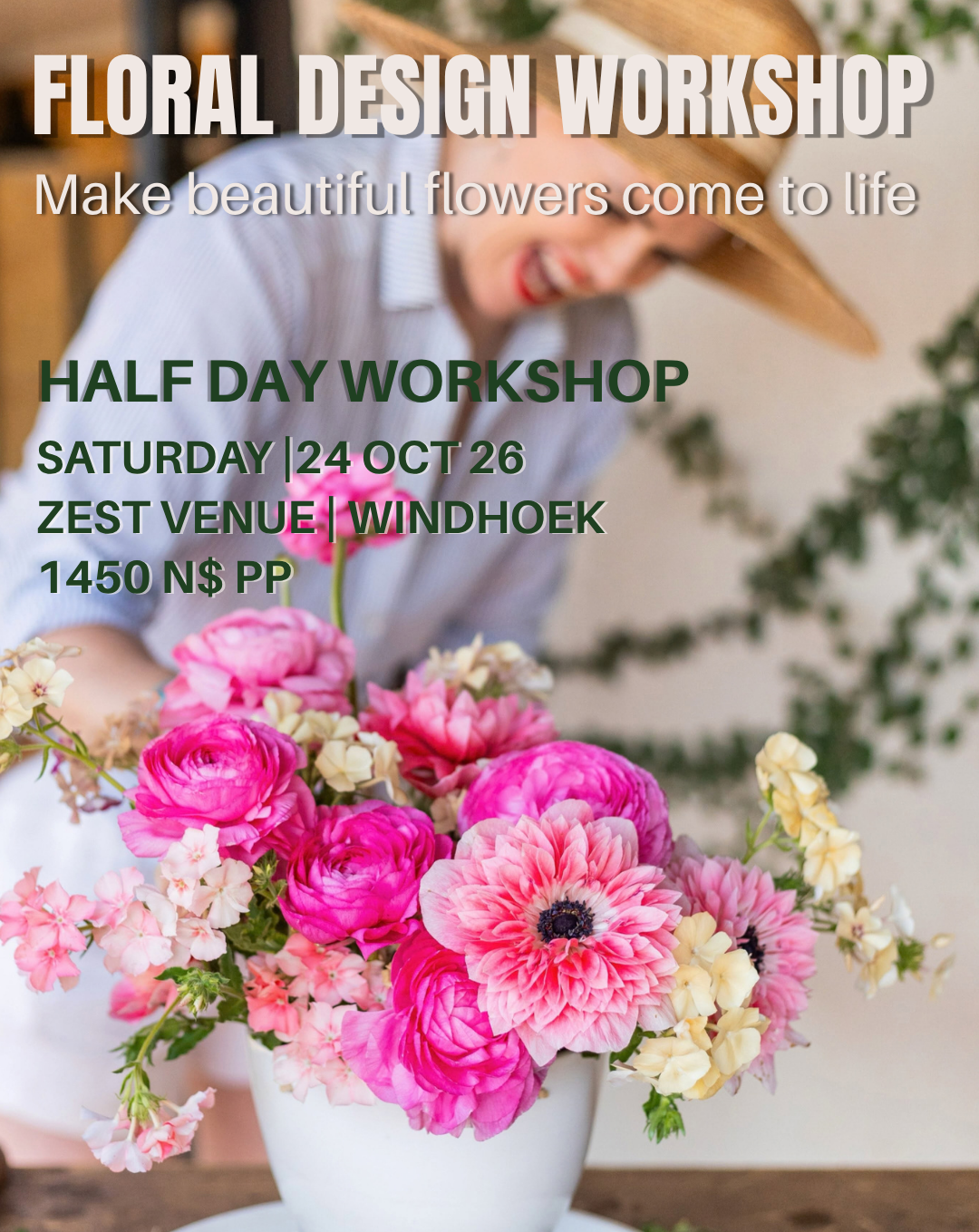 FLORAL DESIGN Workshop 24 October 2026